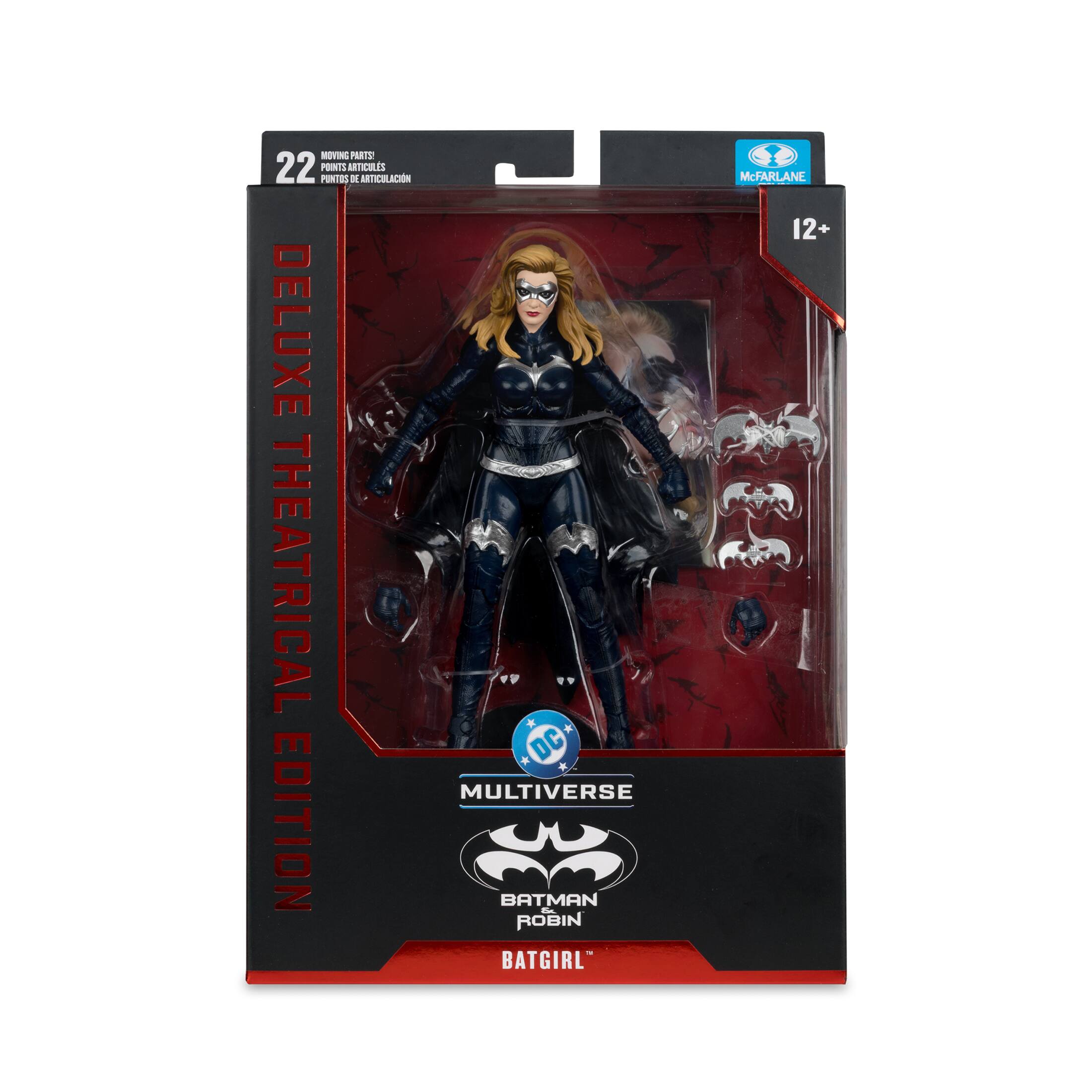 MOVING PARTS! 22 POINTS DE ARTICULACIÓN DELUXE THEATRICAL MULTIVERSE DC EDITION BATMAN BATGIRL ROBIN & McFARLANE 12+