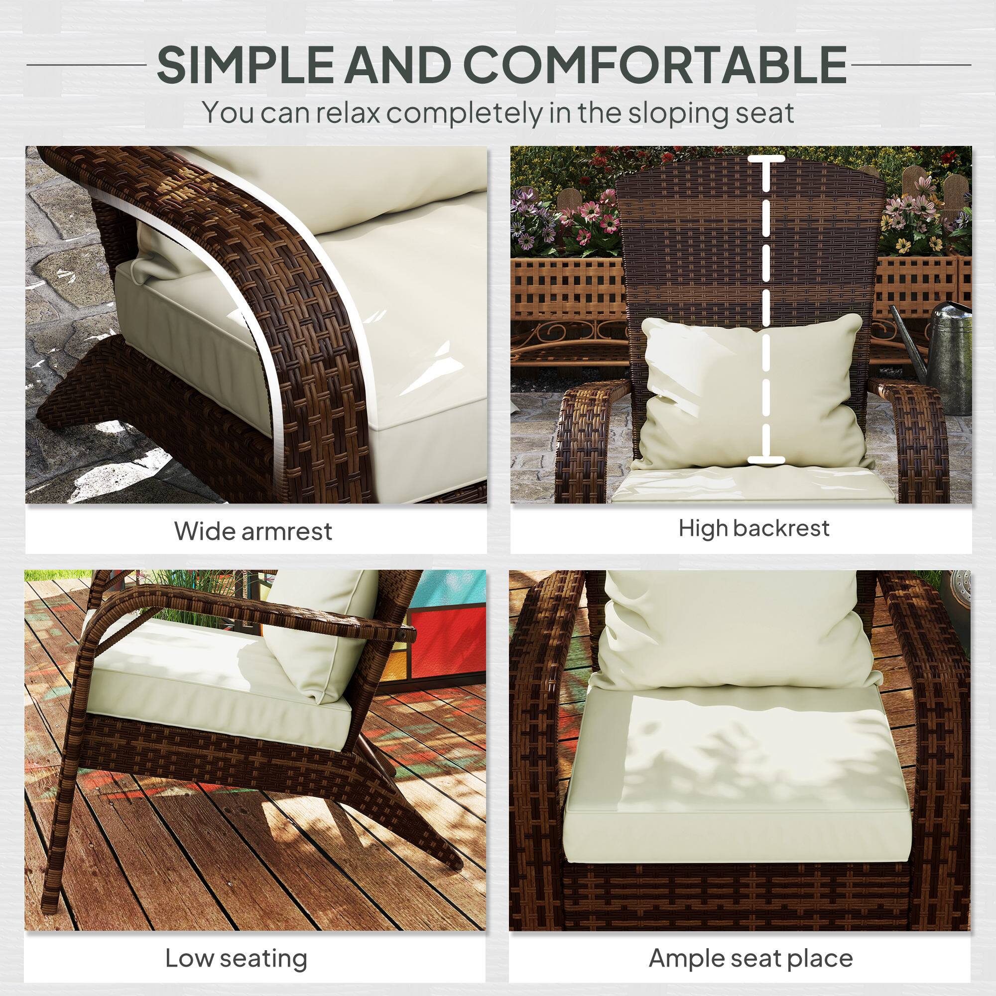 SIMPLE AND COMFORTABLE  
You can relax completely in the sloping seat

- Wide armrest
- High backrest
- Low seating
- Ample seat place