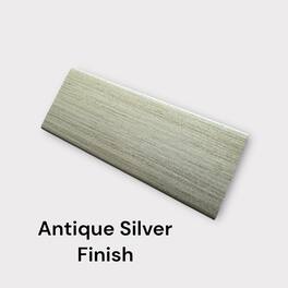 LAREDO FRAME FACTORY - 3" Wood Color Swatch Sample Set for TCL NXTFRAME A300W TV - Finish Samples - ANTIQUE SILVER FINISH