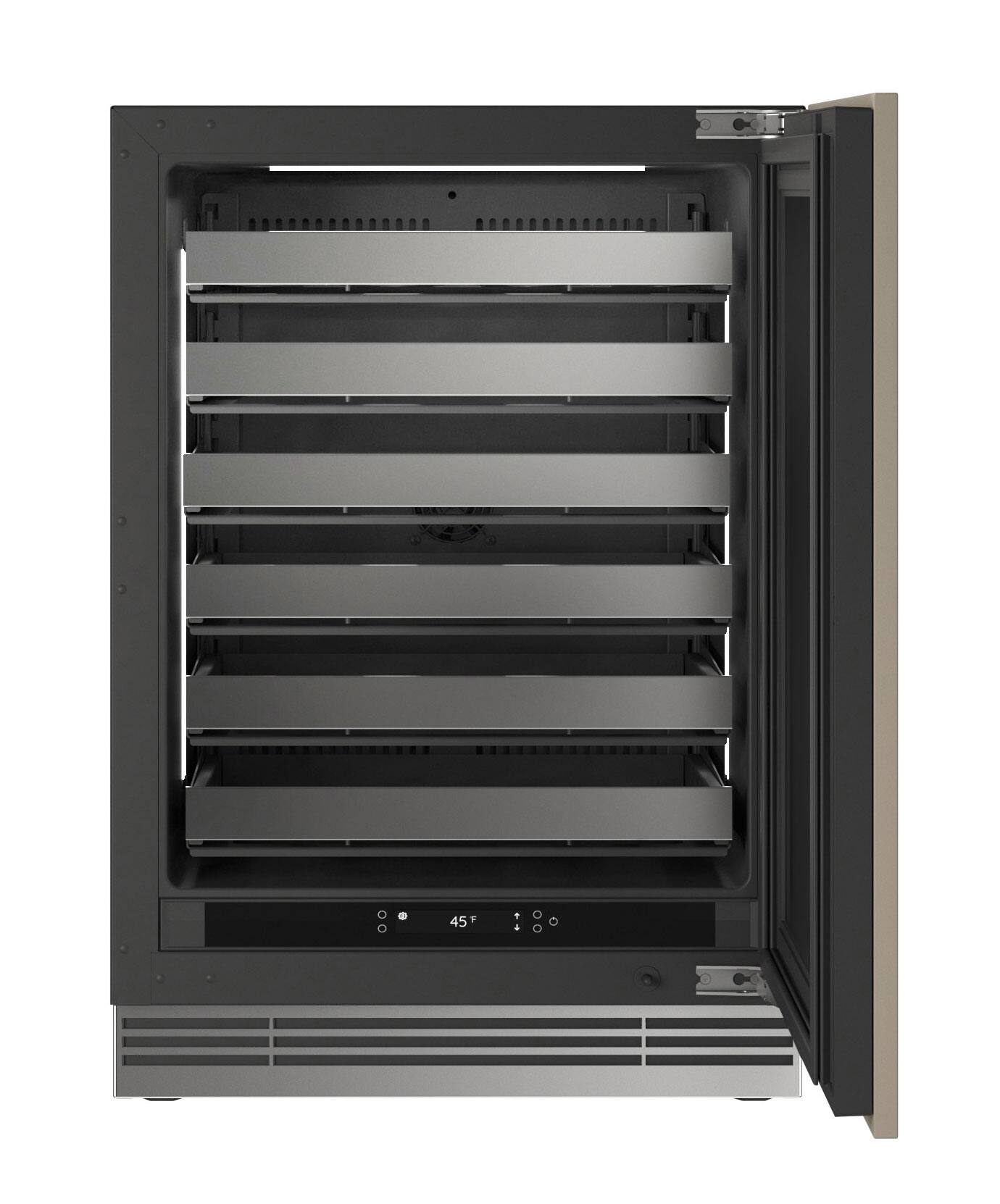 Alt View 1. U-Line - 24"W. 5.1 Cu.Ft. Built-In Wine Refrigerator - Panel Ready - Panel Ready.
