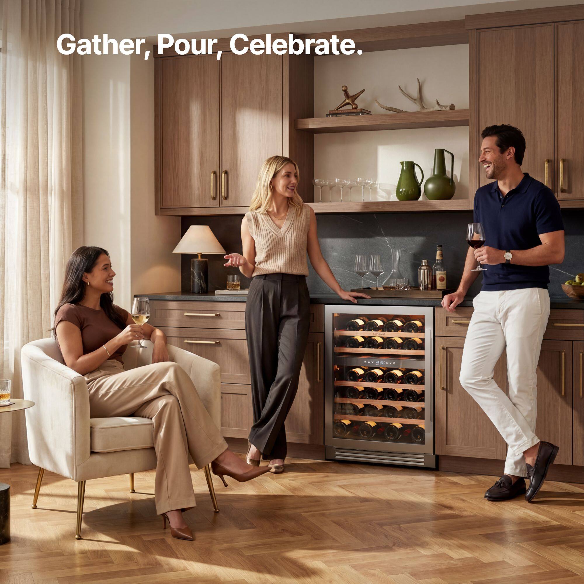 Gather, Pour, Celebrate.