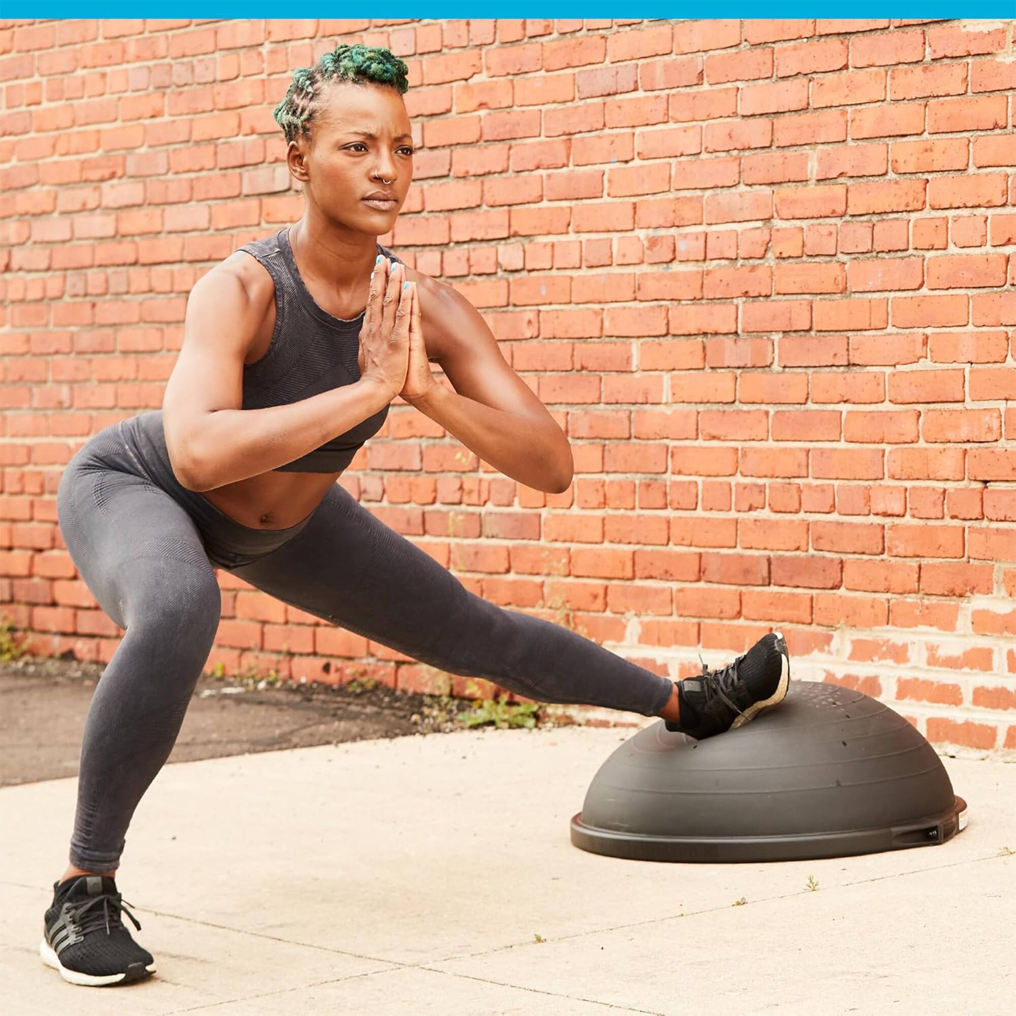 Alt View 7. Bosu - Bosu Multi Functional Home Gym 26" Original Balance Strength Board, Matte Black - Matte Black.
