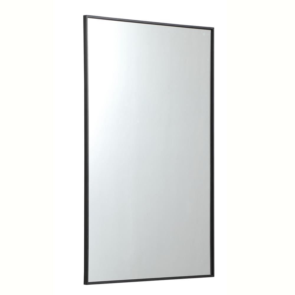 Alt View 6. Elegant Decor - Metal frame rectangle mirror 30 inch in Black - Black.