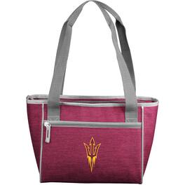 Logo Brands - Arizona State Sun Devils Quartrefoil 16-Can Cooler Tote - Multicolor