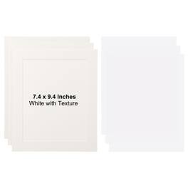 Unique Bargains - 3pcs Cardboard Picture Frame, 9.8x11.8 Inch Photo Wall Display Paper Frame with Clear Film for Artwork - White Textured