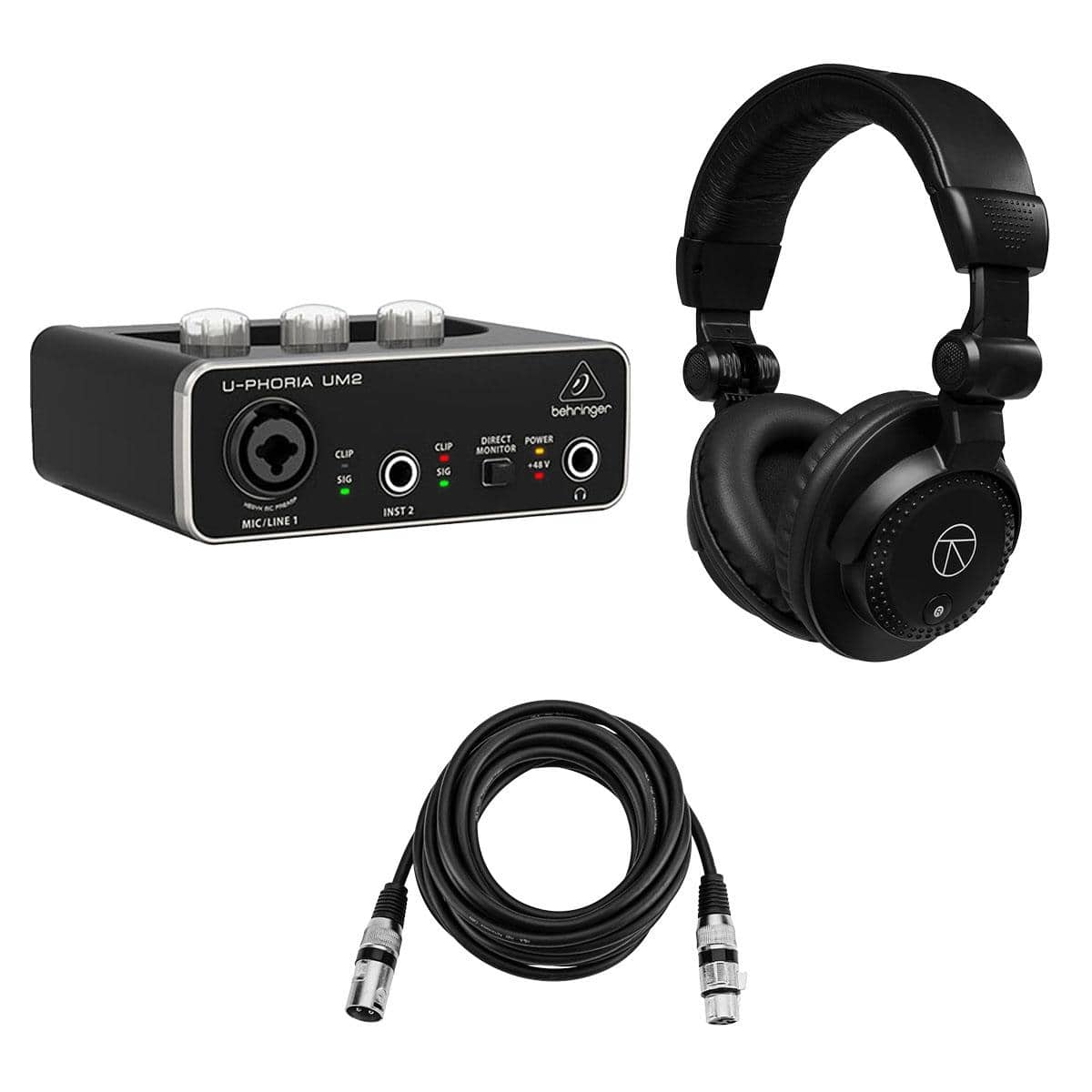 Behringer U PHORIA UM2 2x2 USB Audio Interface, Bundle w/TAPH100