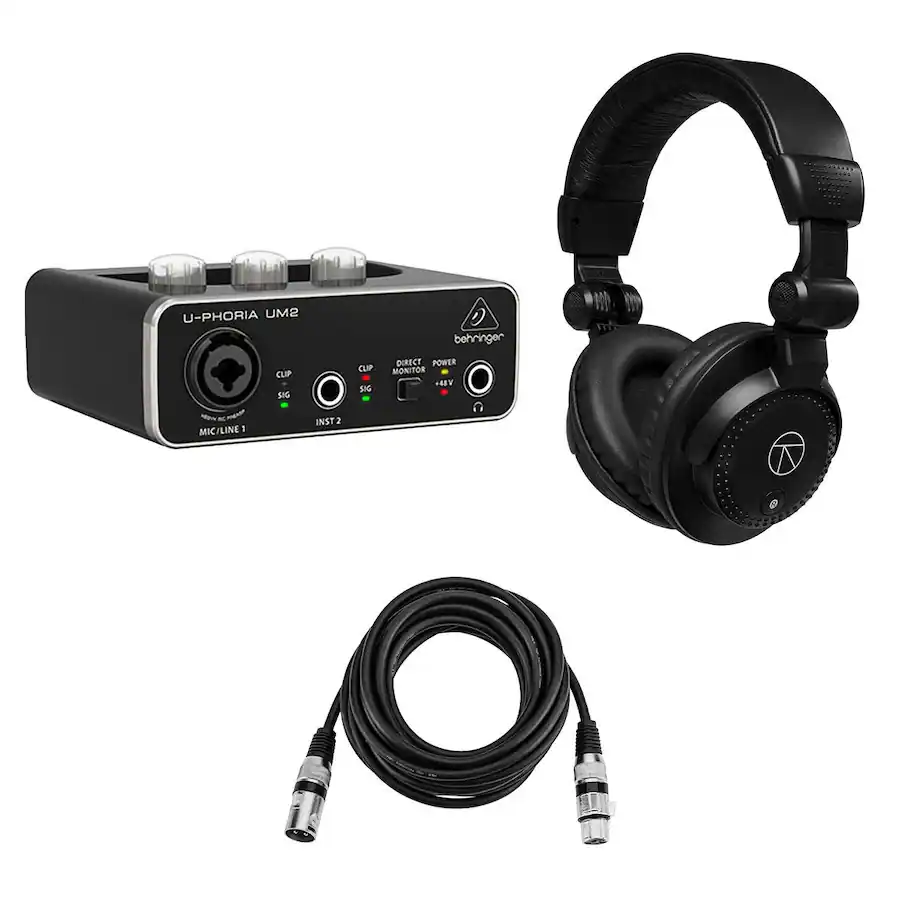 Ui For Options Behringer U PHORIA UM2 2x2 USB Audio Interface, Bundle with TAPH100 ...