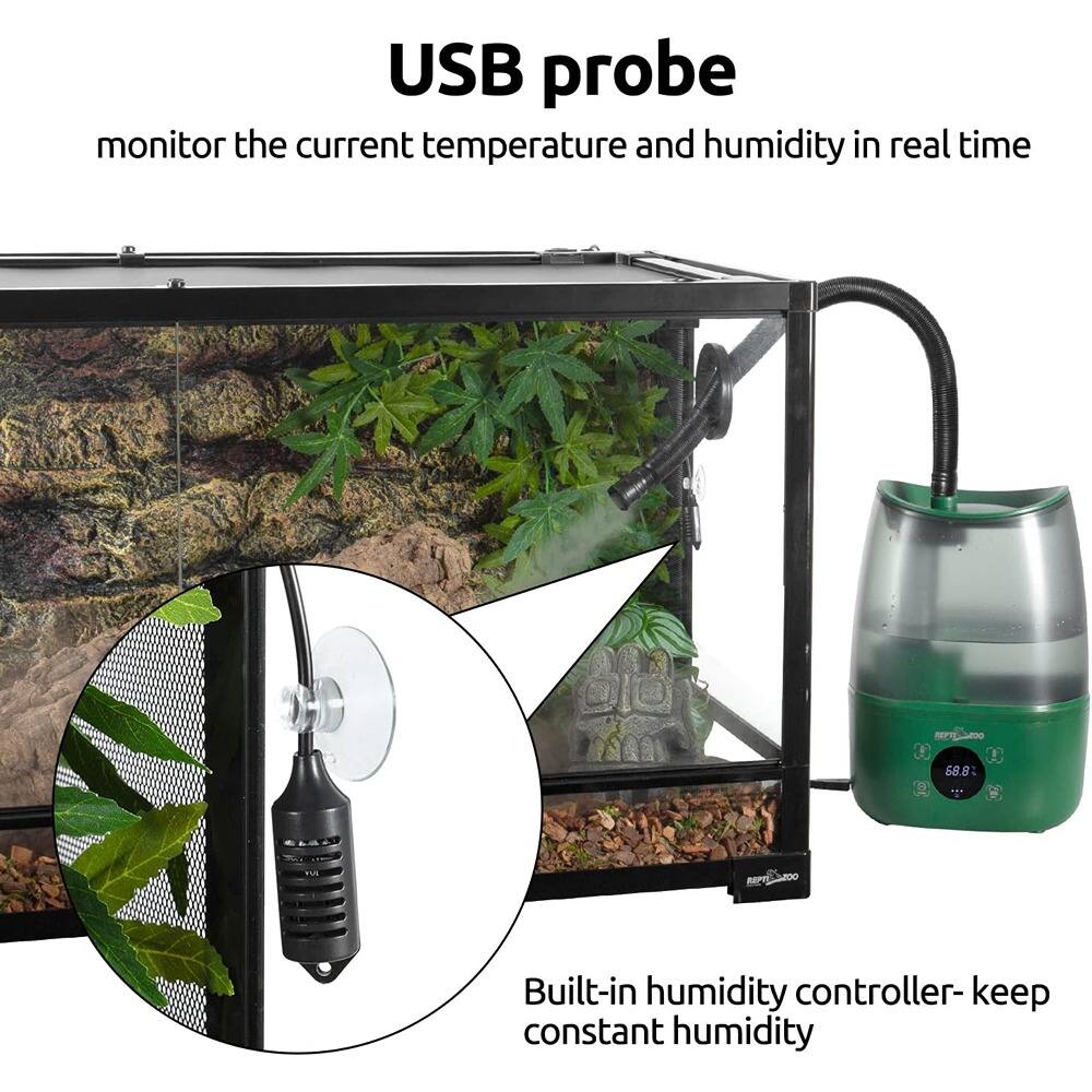 USB probe  
monitor the current temperature and humidity in real time  

Built-in humidity controller - keep constant humidity