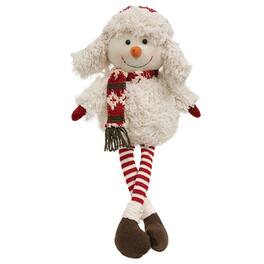 BreeBe - *Nordic Diamond Sweater Dangle Leg Snowman - Multi