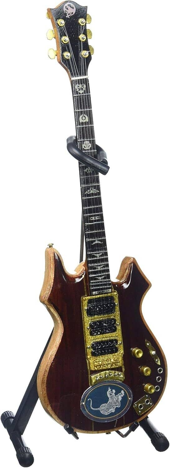 Axe Heaven - Jerry Garcia - Jerry Garcia Grateful Dead Tiger Tribute Mini Guitar Replica Collectible - COLLECTIBLES - Multicolor price history on PriceWatchPro