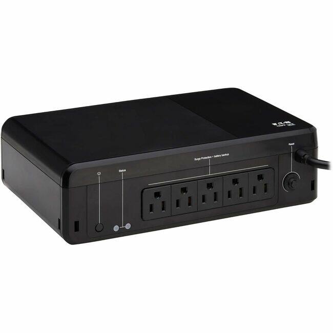 Sure, here is the corrected text:

- Surge Protection + Battery Backup
- 2400VA
- 1200W
- 6 Outlets
- 2 USB Ports
- 1200W Continuous
- 2400W Surge
- 1200W Backup
- 1200W Continuous
- 2400W Surge
- 1200W Backup