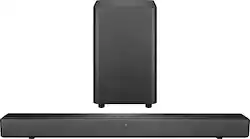 Insignia™ - 2.1 Channel Soundbar with Wireless Subwoofer, DTS Virtual:X, Bluetooth, and Dialogue Enhancement - Black - Front_Zoom