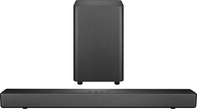 Insignia™ - 2.1 Channel Soundbar with Wireless Subwoofer, DTS Virtual:X, Bluetooth, and Dialogue Enhancement - Black