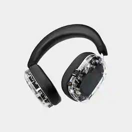 MONDO - Over Ear Wireless Headphones, Bluetooth 5.3, 48 hour battery - Transparent