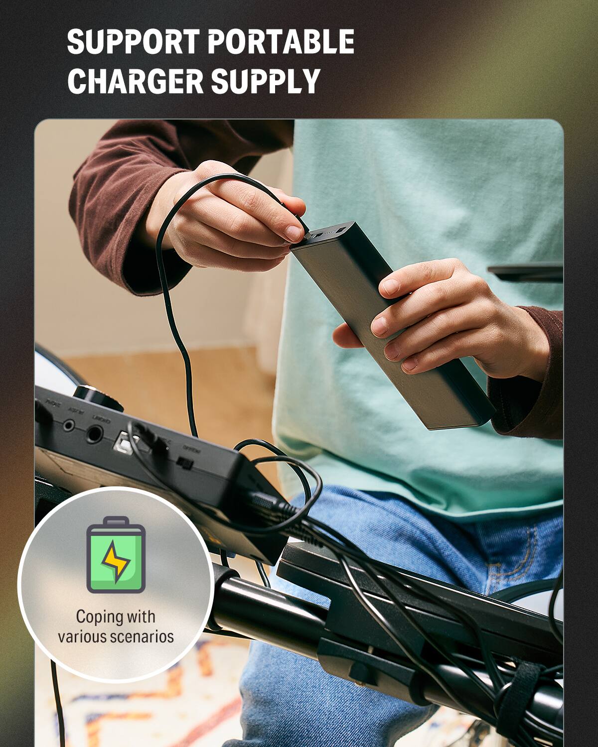 SUPPORT PORTABLE CHARGER SUPPLY

Coping with various scenarios