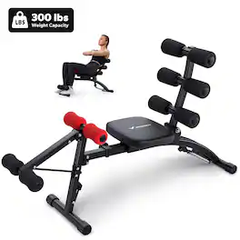 NEW MERACH Ab Trainer Abdominal Workout Bench Exerciser Home Fitness Machine - Black