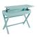 Angle. Linon Home Décor - Penrose Campaign-Style Lift-Top Desk - Pastel Turquoise.