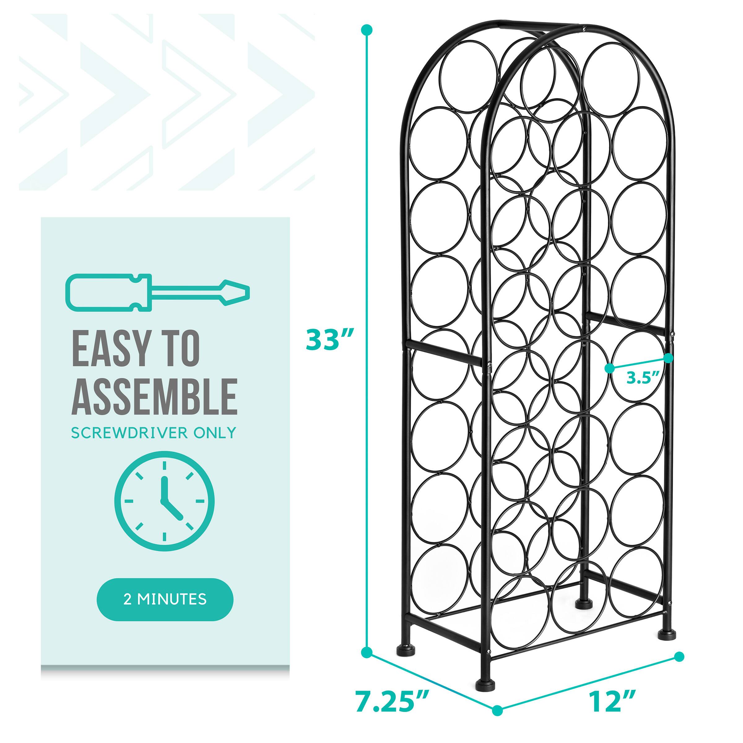 EASY TO ASSEMBLE  
SCREWDRIVER ONLY  
2 MINUTES  

33"  
3.5"  
7.25"  
12"