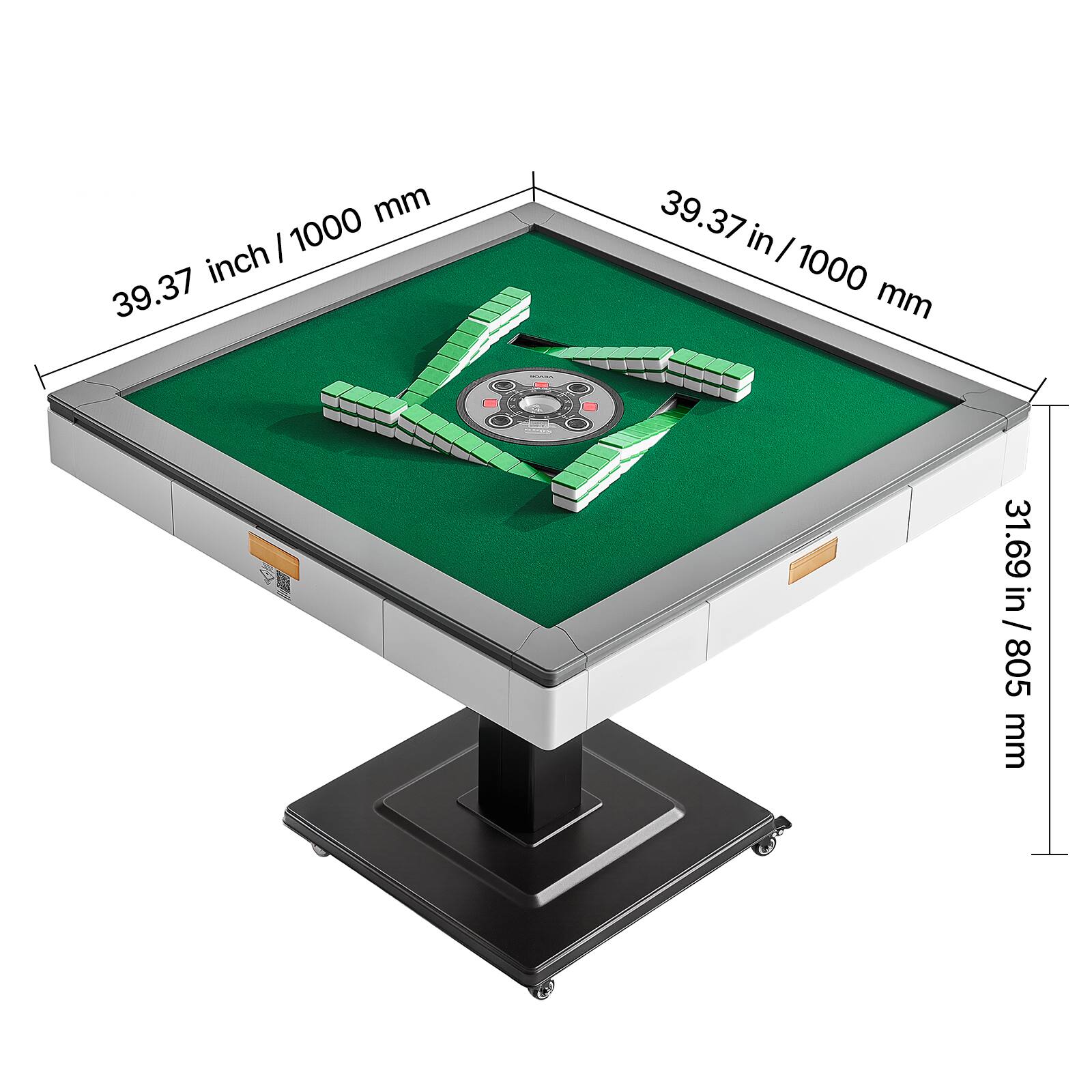 39.37 inch / 1000 mm  
39.37 in / 1000 mm  
31.69 in / 805 mm