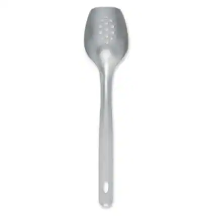 Front. Rada - Cutlery Cook's Spoon Slotted - Silver.