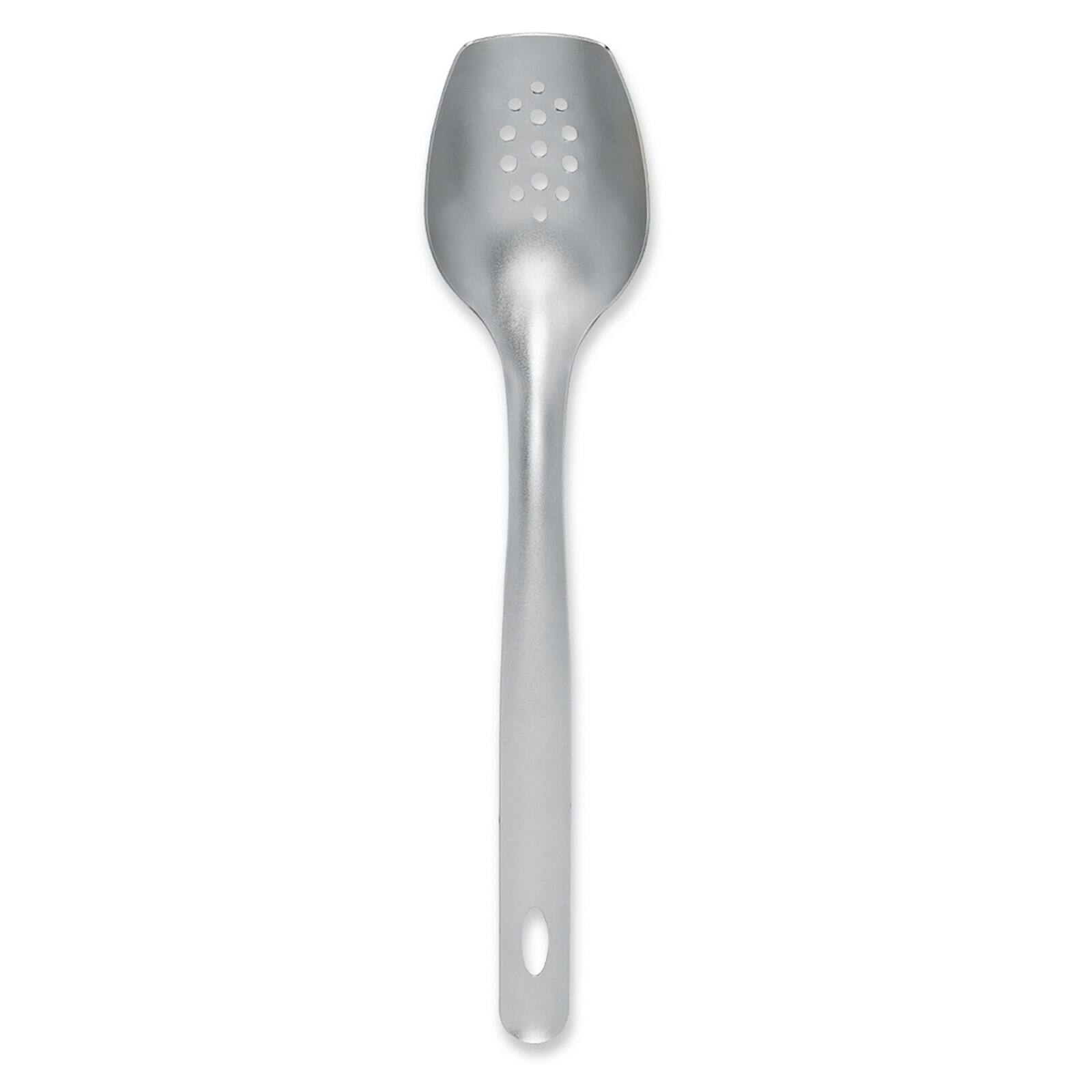 Front. Rada - Cutlery Cook's Spoon Slotted - Silver.
