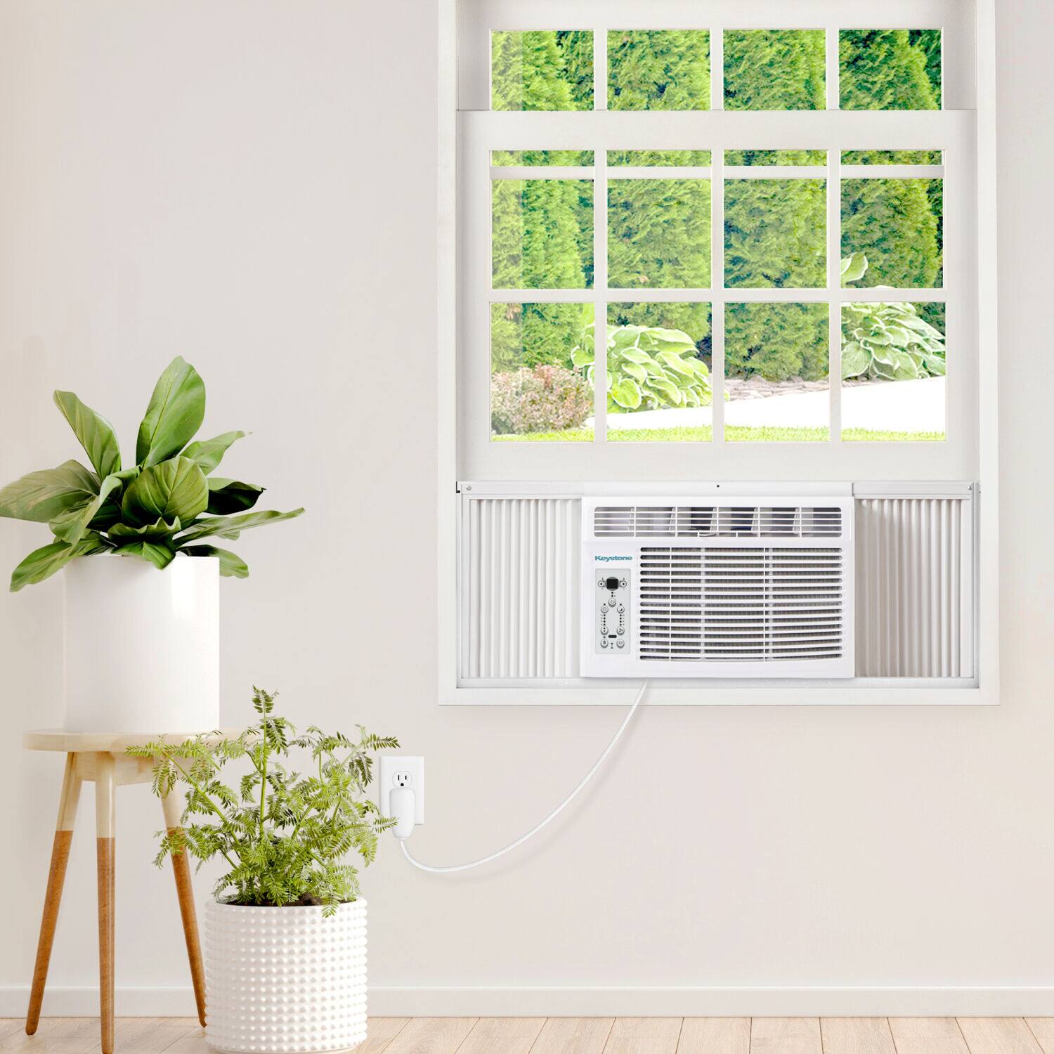 Alt View 24. Keystone - Keystone 8,000 BTU 115V 350 Sq. Ft. Window Air Conditioner - White.