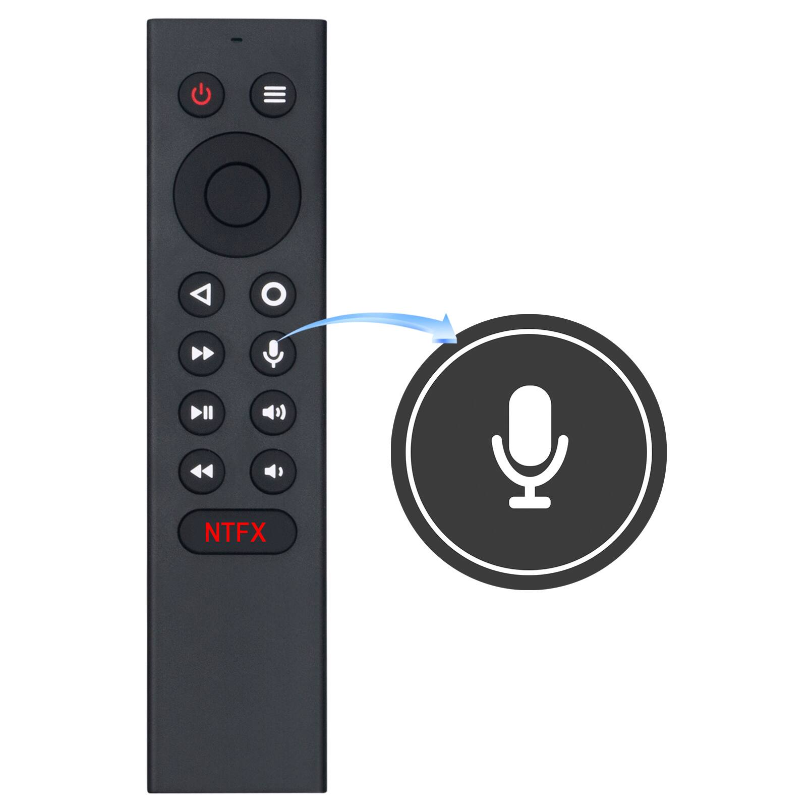 Front. VINABTY - Vinabty P3700 Voice Replacement Remote Control Fits for NVIDIA Shield Android TV Pro and Shield TV 2015/2017/2019 Model - Black.