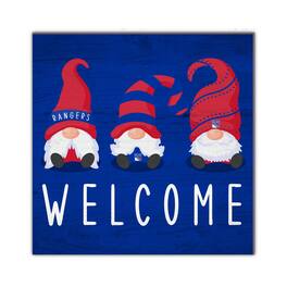 Fan Creations - New York Rangers 10'' x 10'' Welcome Gnomes Sign - Multicolor