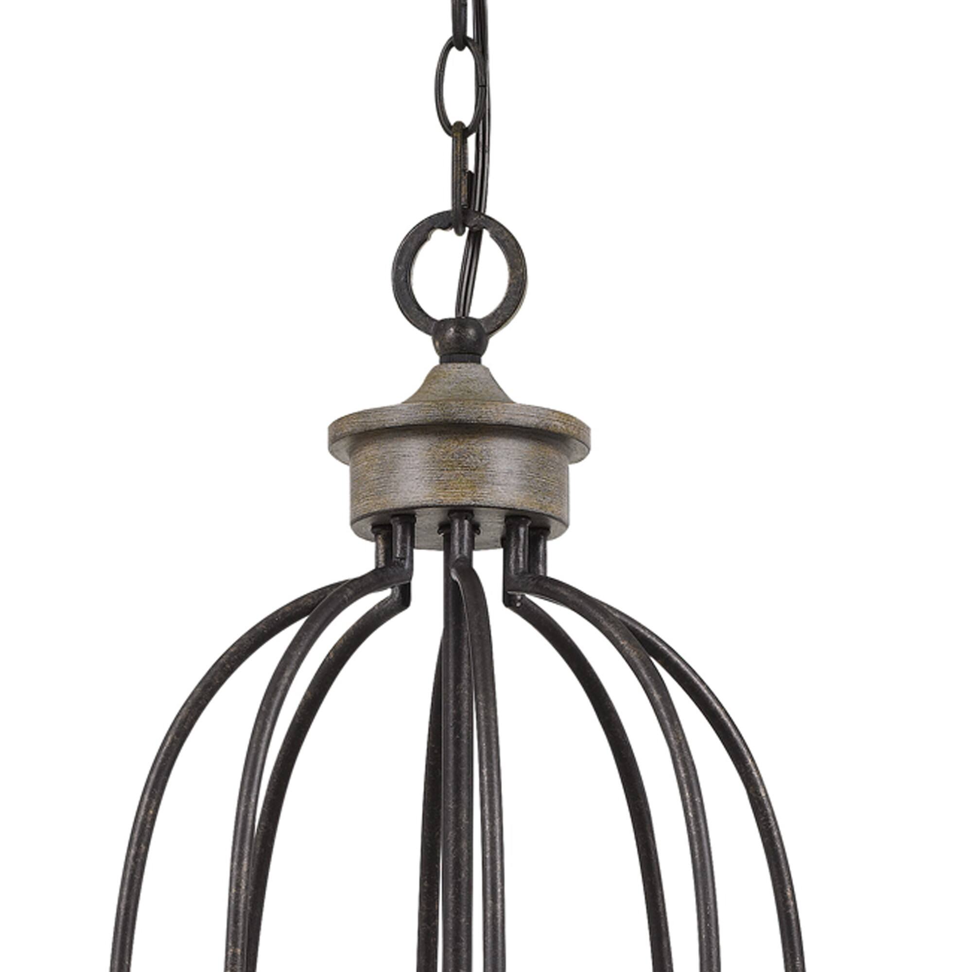 Angle. Manhattan Lane - 60 X 8 Watt Metal Chandelier with Tubular Frame - Bronze.