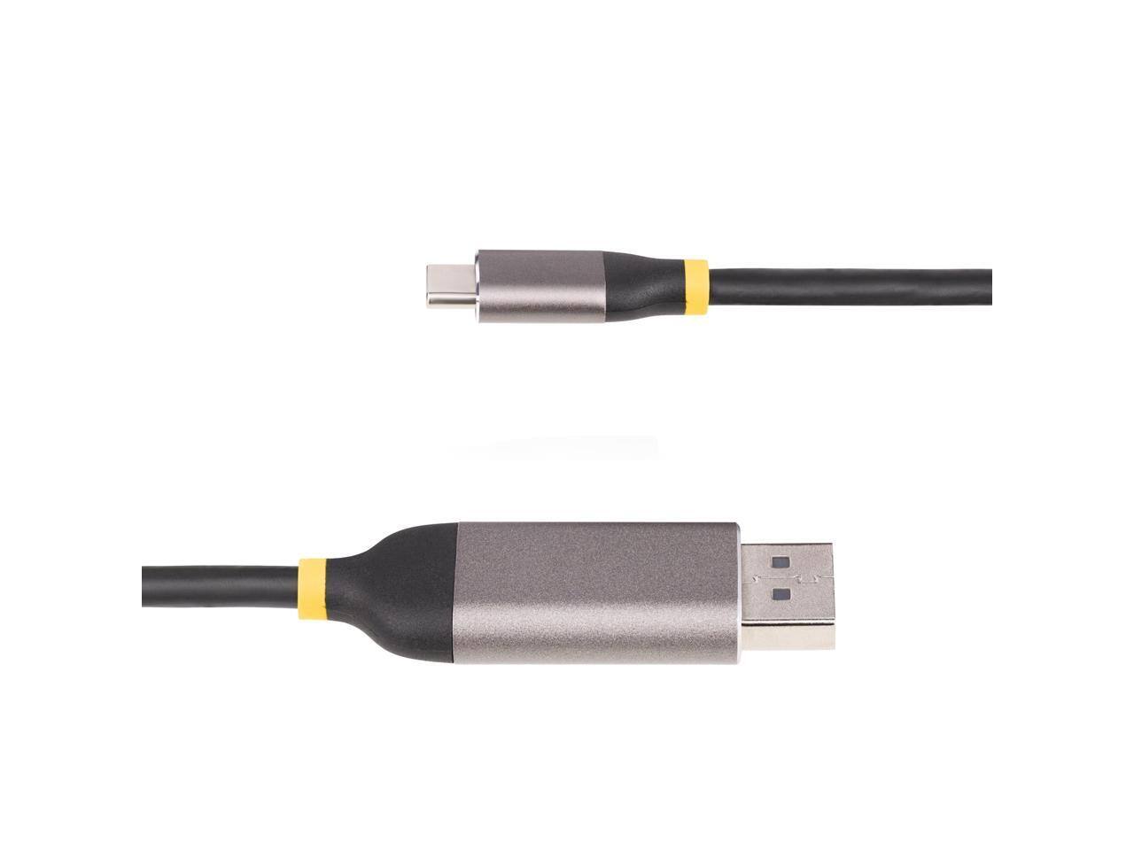 Alt View 2. StarTech.com - StarTech 10ft (3m) USB Type-C to DP 1.4 Video Converter Cable 142-USBC-DP-8K-10F.