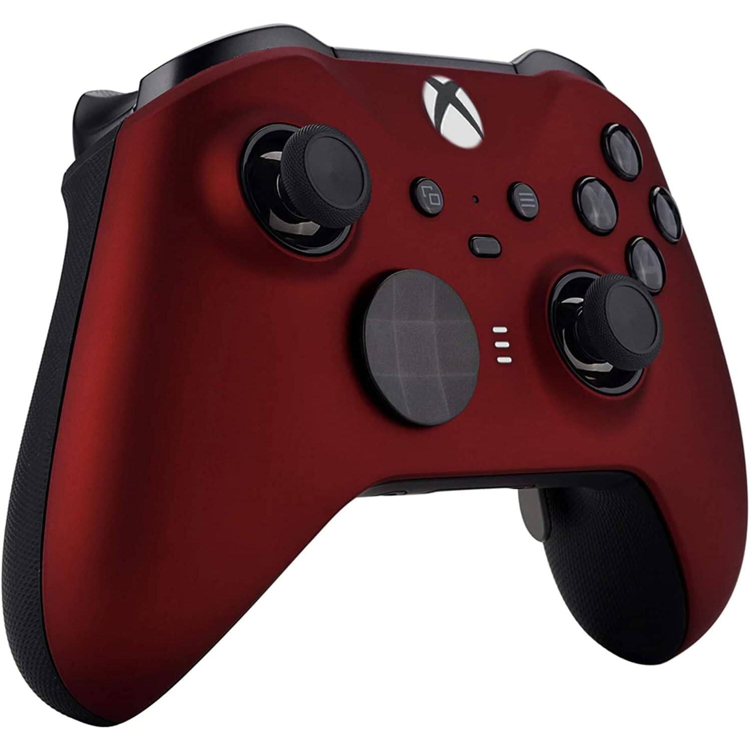 Left. Custom Controllerzz - Custom Elite Series 2 Wireless Controller for Xbox Series X, Xbox Series S, Xbox One - Red.
