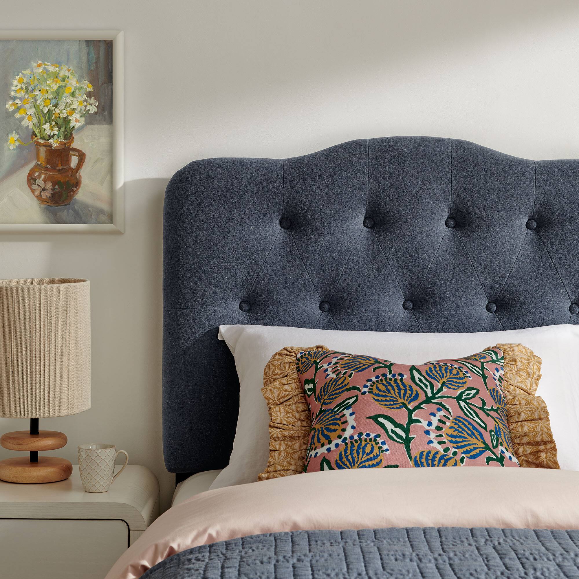 Alt View 1. Modway - Annabel Upholstered Headboard by Modway - Denim.