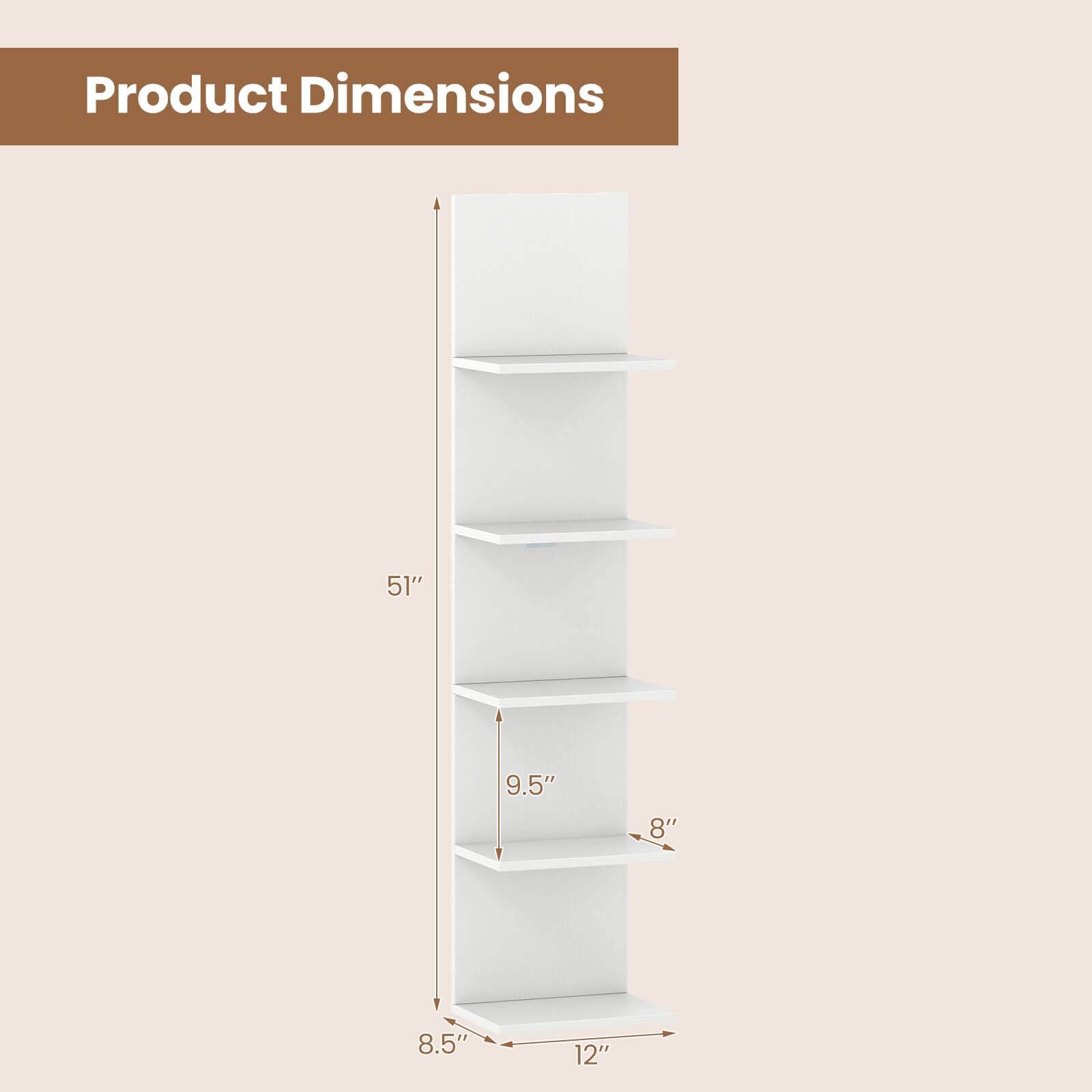 Product Dimensions: 51" x 9.5" x 8" x 8.5" x 12"