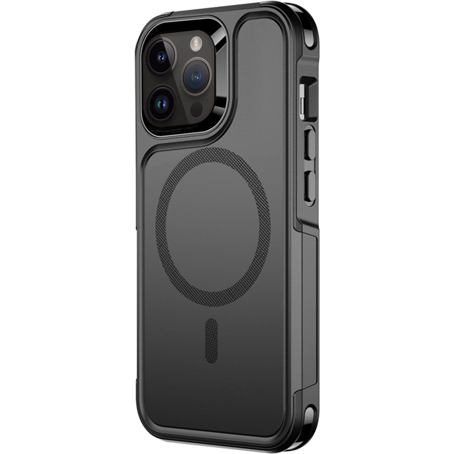 Left. SaharaCase - Armor Series Hard Shell Case for Apple iPhone 14 Pro - Black.