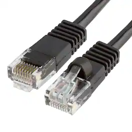 Cmple.com - Cmple - Cat5e Ethernet Cable 150 ft, 350 MHz UTP Cat 5e Ethernet Patch Cable, 1Gbps Network Lan Cables, RJ45 - Black
