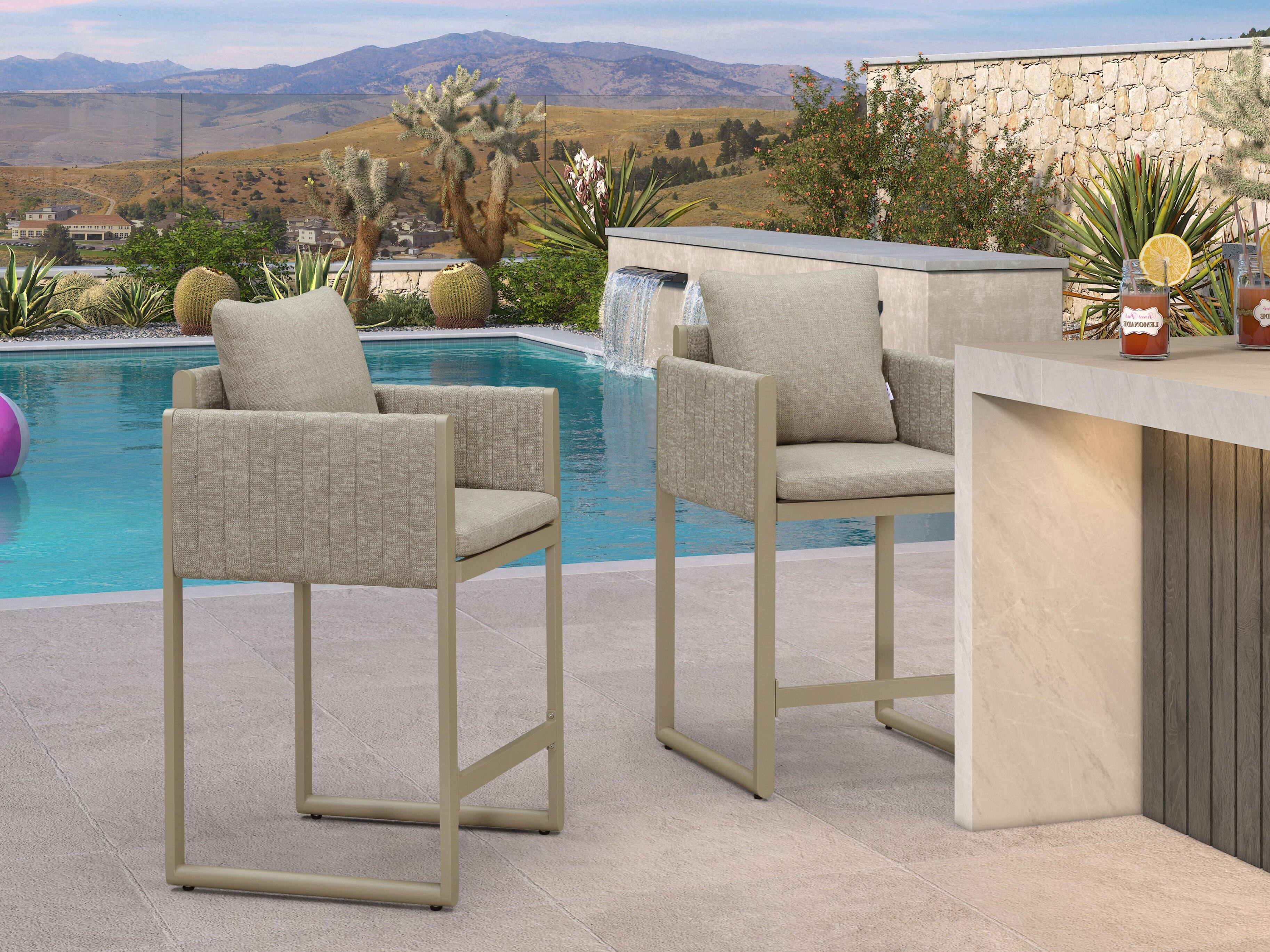 Champagne & Oval Base-Counter Stool