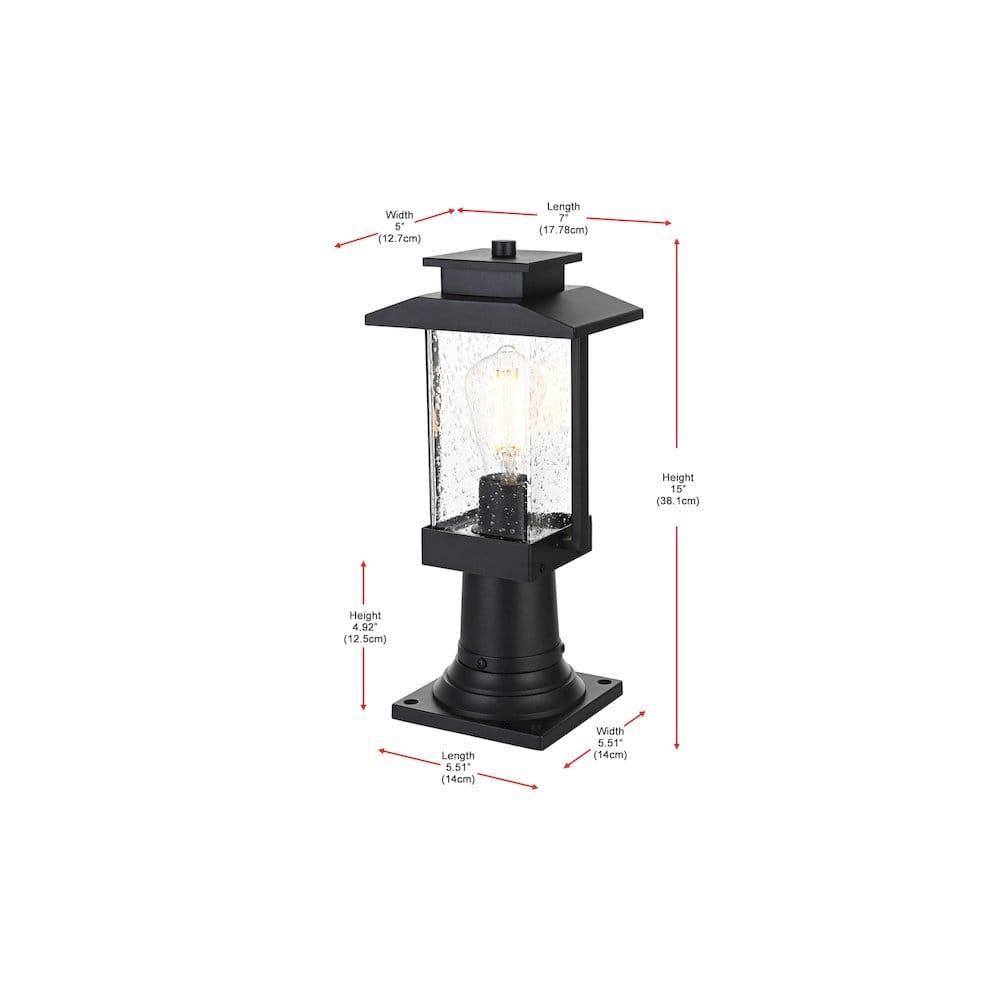 Elegant Lighting - Tioga 7 inch Outdoor Pendant - Black price history on PriceWatchPro