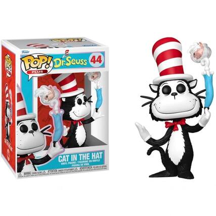 Funko POP! Dr. Seuss 44 PLUS CAT IN THE HAT FIGURINE EN VINYLE FIGURE VINYL DE VINIL FIGURA ASFIXIAL ADVERTENCIA: PELIGRO DE OV'EROUFFEMENT A - ATTENTION: DANGER CHOKING HAZARD - ADVERTENCIA: PELIGRO DE ASFIXIA