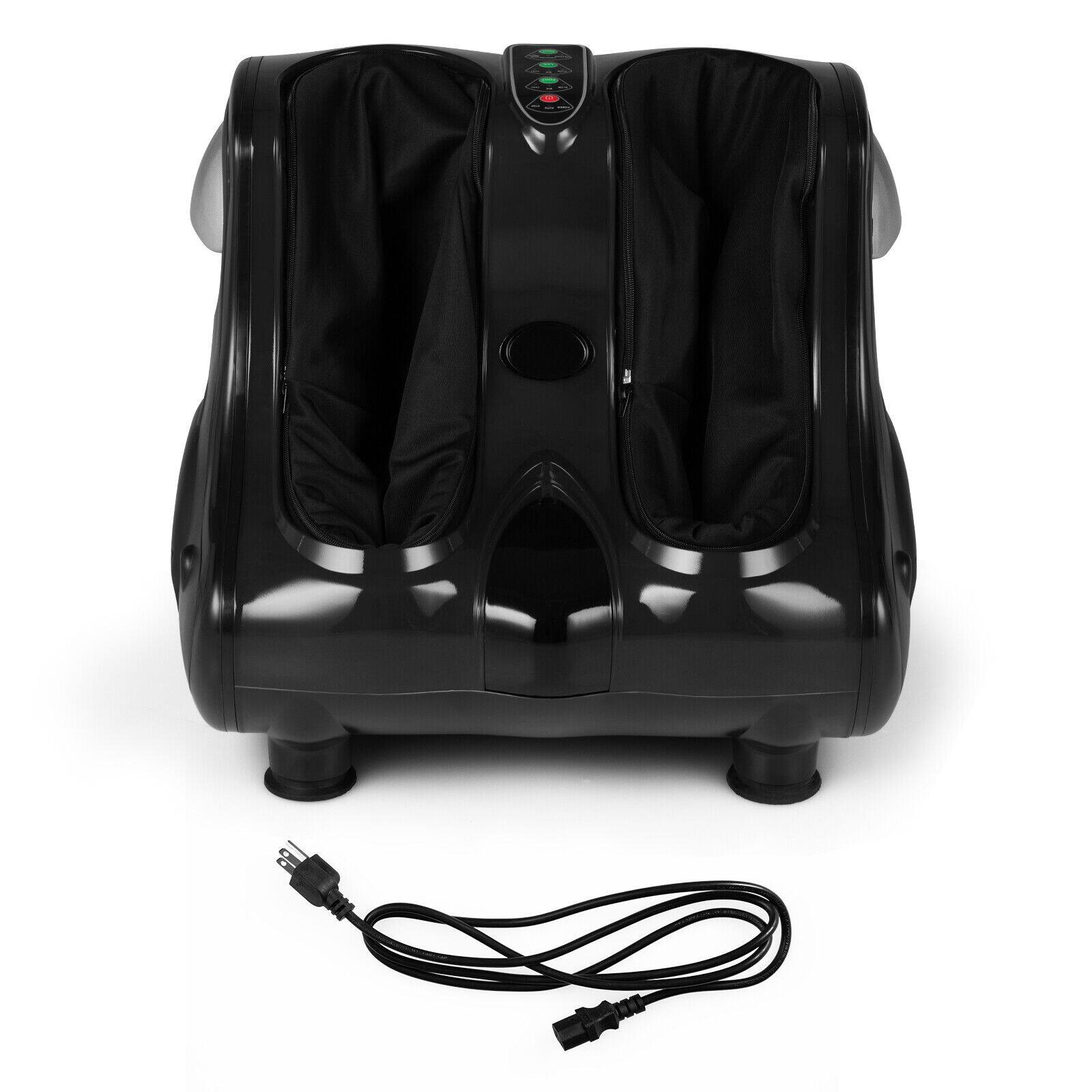 Alt View 5. HONGGE - Foot and Calf Shiatsu Massager with Heat, Vibration, and Tilt Base - Black.