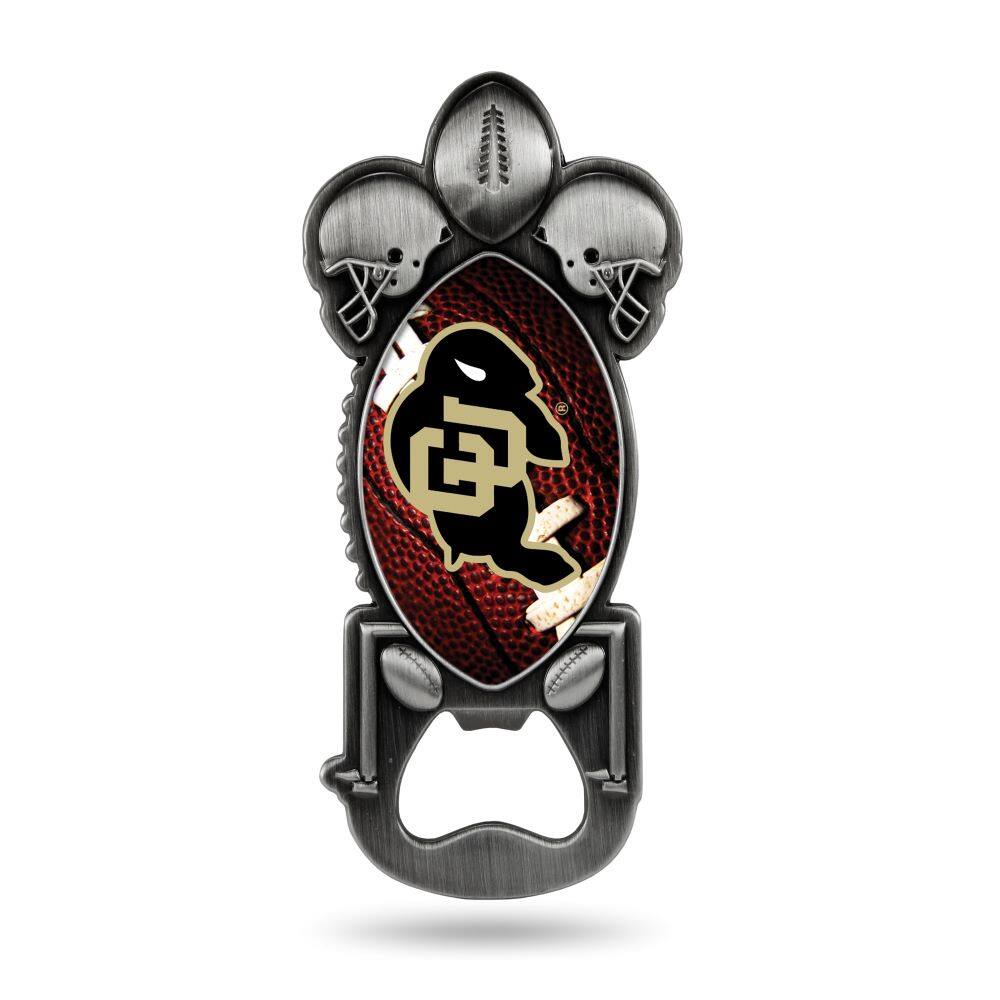 Front. Rico Industries - Colorado University Buffaloes Magnetic Beer Bottle Opener - twist-off/pry-off, soda pop bottle opener - Multi.