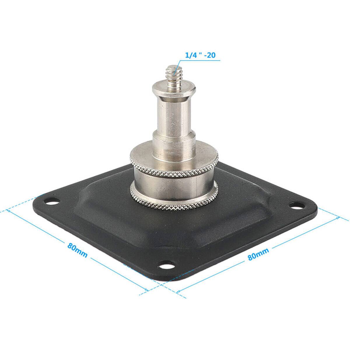 1/4" - 20  
80mm x 80mm
