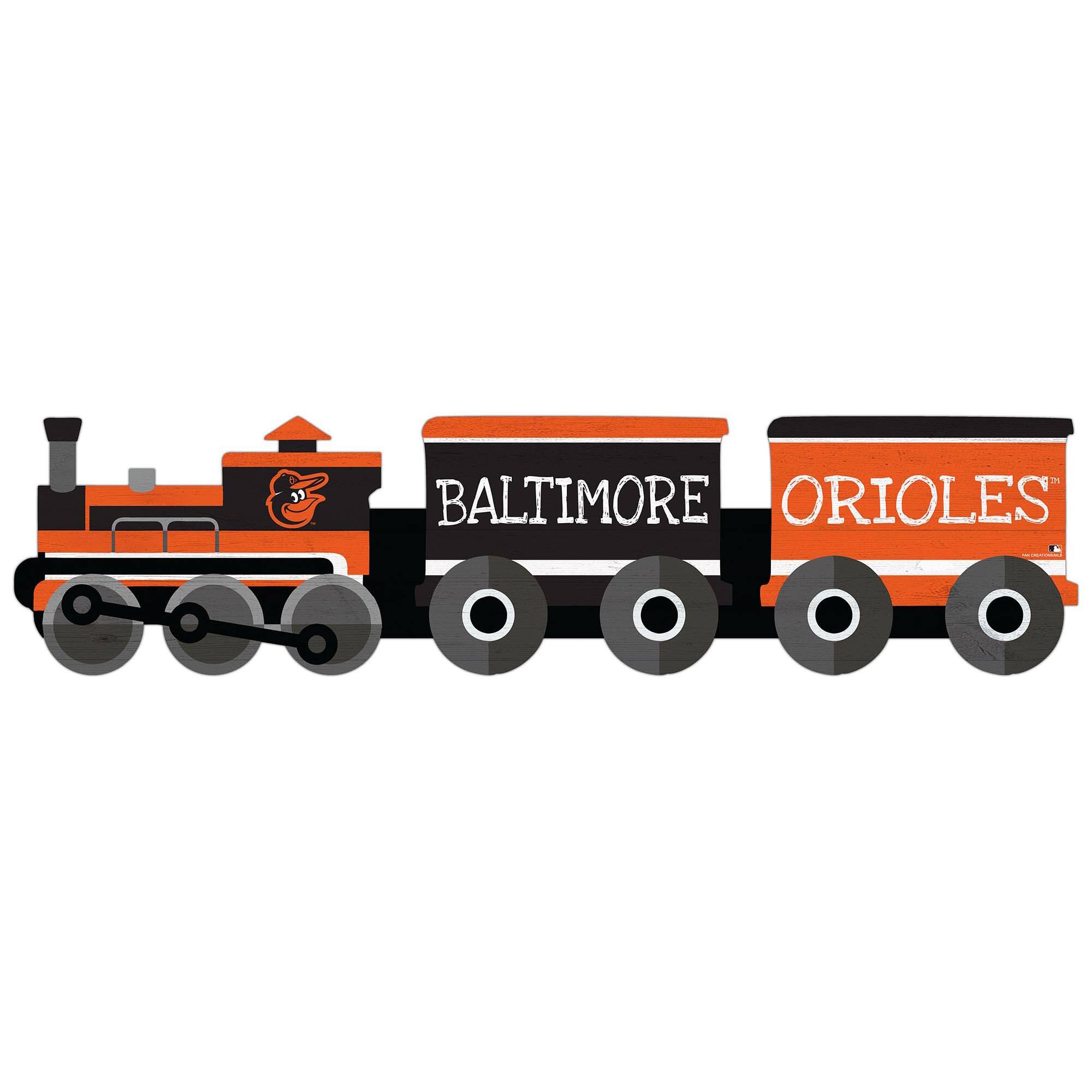 Baltimore Orioles 6'' x 24'' Train Cutout Sign