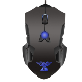 J-Tech Digital - Gaming Mouse – 8200 DPI, Ergonomic Design, Macro Functionality, and LED Lighting - Wired - Black