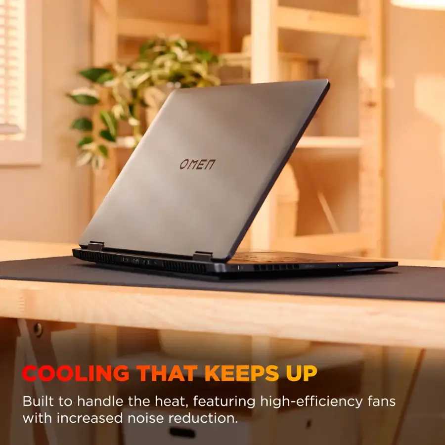 HP OMEN - 16" 2K 144Hz Gaming Laptop - AMD Ryzen 9 8940HX - 32GB DDR5 Memory - NVIDIA GeForce RTX 5060 - 1TB SSD - Shadow Black