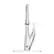 Front. Bio Bidet - Flow by Bemis - X Series Motion Activated Kitchen Faucet - Brushed Nickel - Polished Chrome.