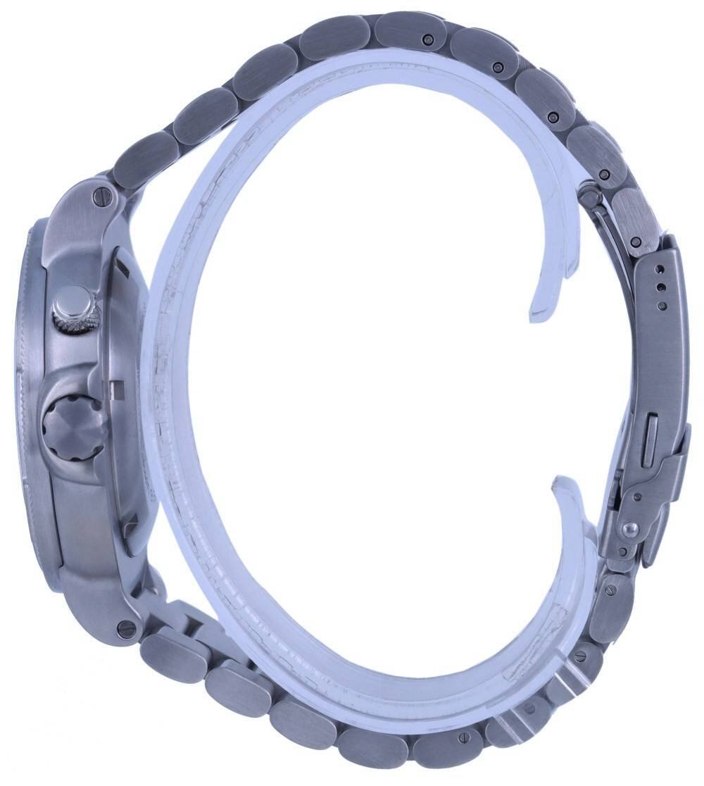 Left. RATIO - FreeDiver Black Dial Stainless Steel Quartz 1050MD93-02V-BLK 1000M Men's Watch - Black.