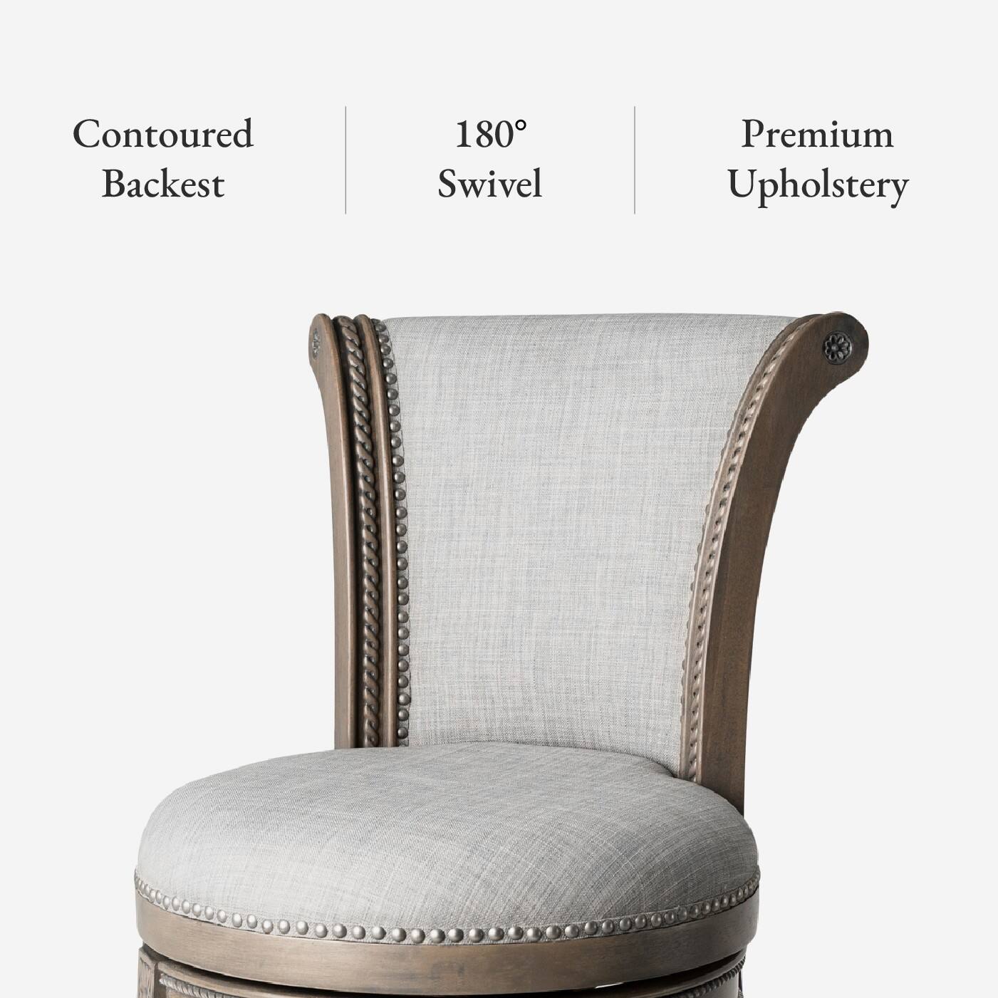 Contoured Backrest | 180° Swivel | Premium Upholstery