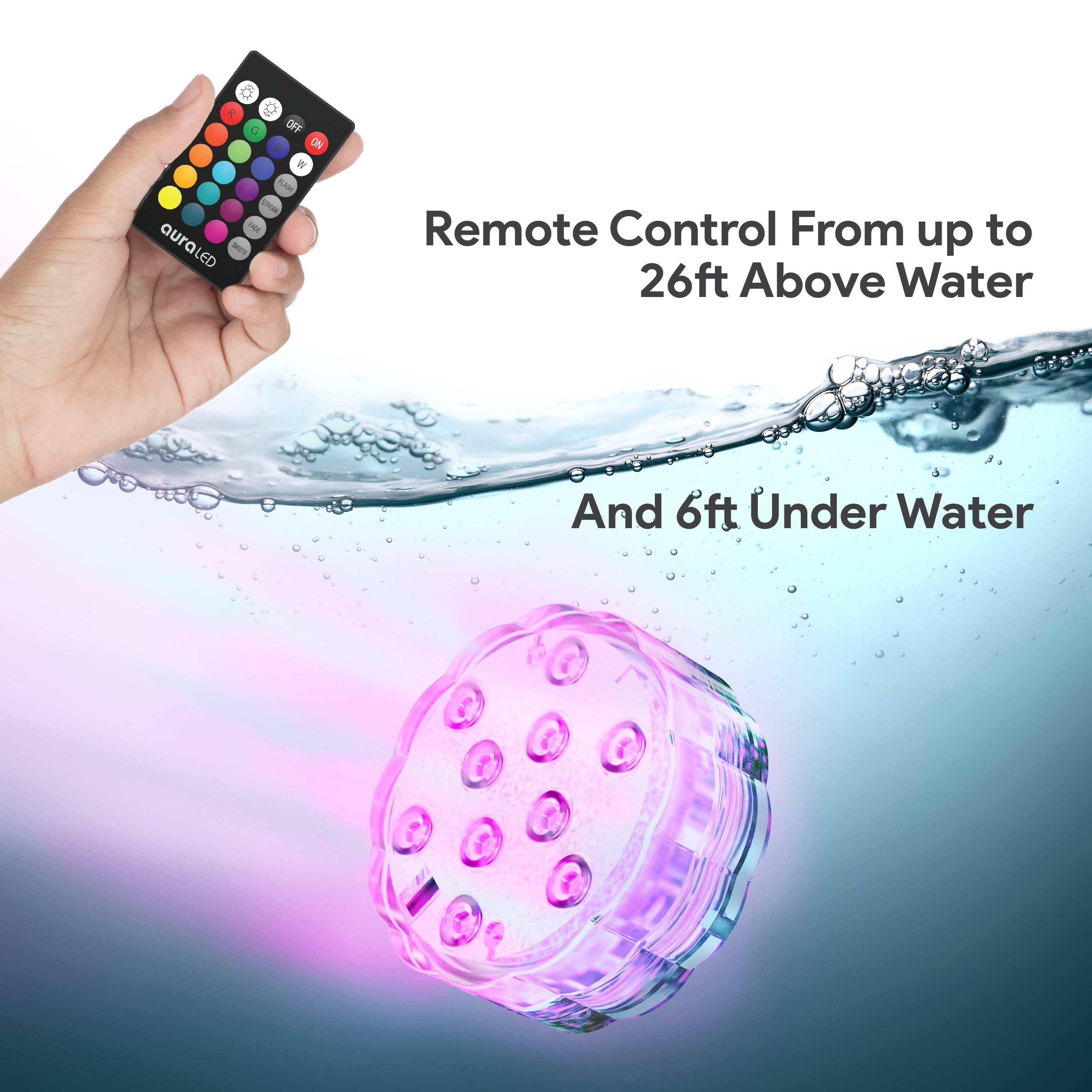 Remote Control From up to 26ft Above Water And 6ft Under Water