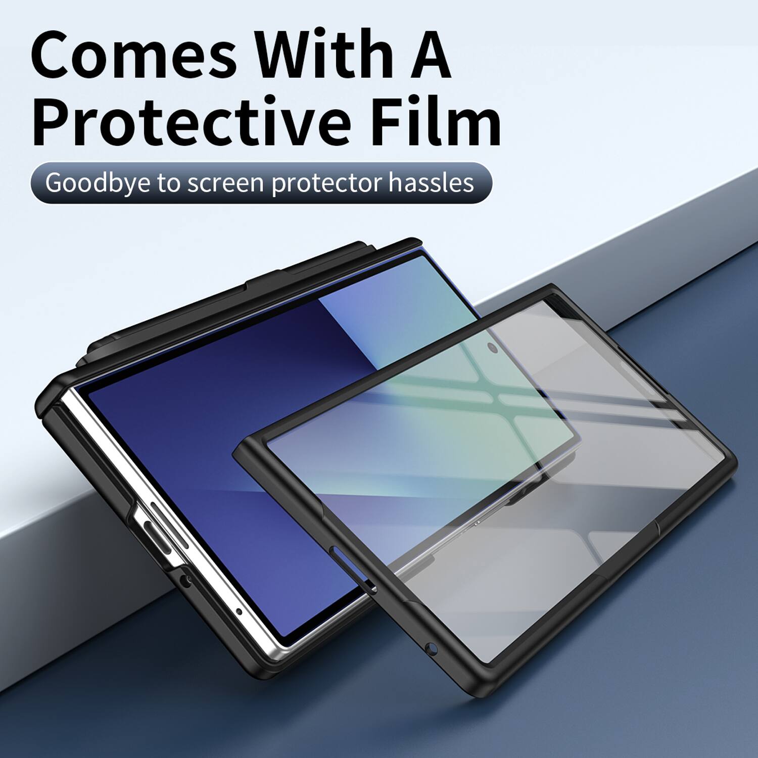 Comes With A Protective Film  
Goodbye to screen protector hassles
