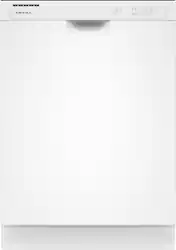 Amana - 24" Built-In Tub Dishwasher with Dark Interior, Large Capacity, 59 dBA - White - Front_Zoom